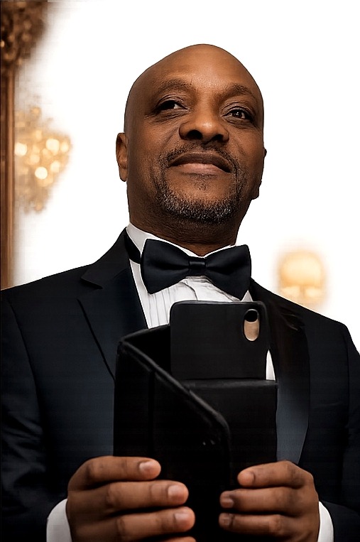 John Saint Vil formal tuxedo portrait